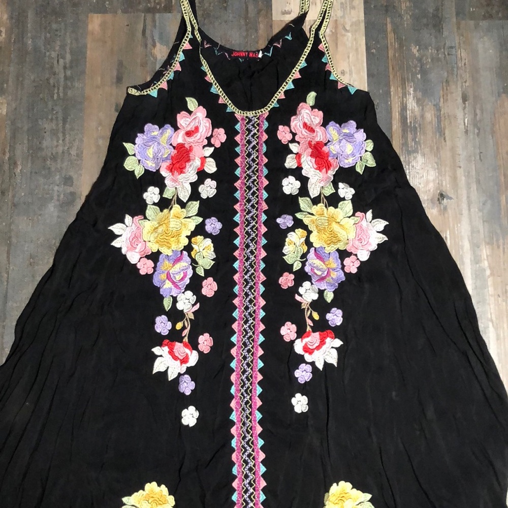 Johnny Was embroidered dress